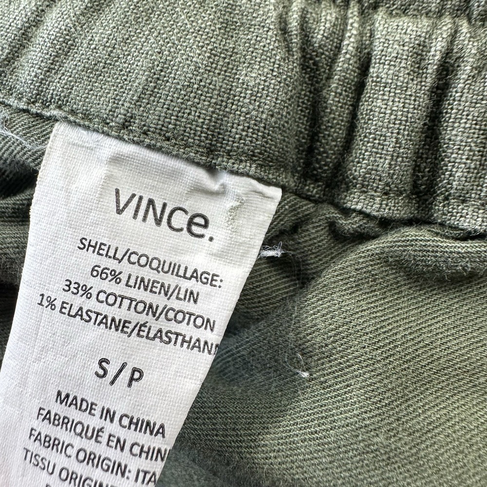 Vince Green Linen Blend Cargo Men's Drawstring Short Size Small‎ - Picture 4 of 5